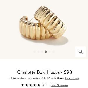 Mejuri Charlotte Bold Hoops Gold